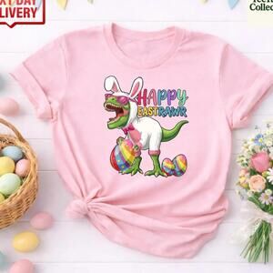 Happy Eastrawr Dinosaur Easter Shirt Kids Toddler T-shirt
